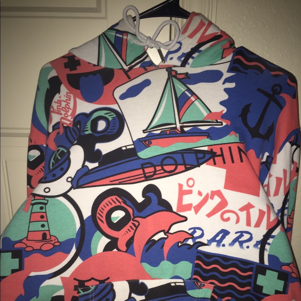 Pink dolphin Hoodie